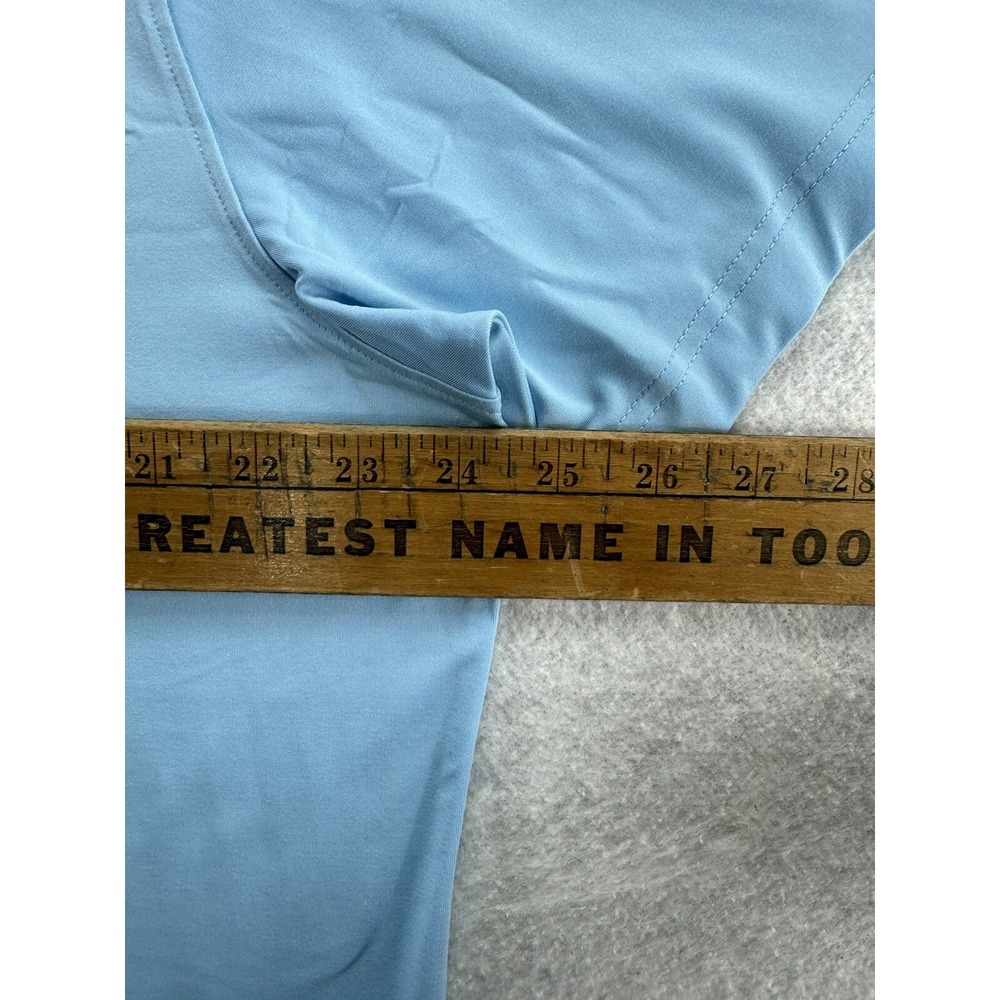 Hickey Freeman Mens Golf Polo Shirt Sky Blue Size XL Stretch Wicking Performance - Picture 11 of 16